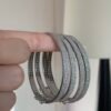 Thick PT950 platinum flash bracelet