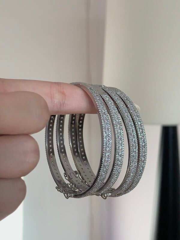 Thick PT950 platinum flash bracelet