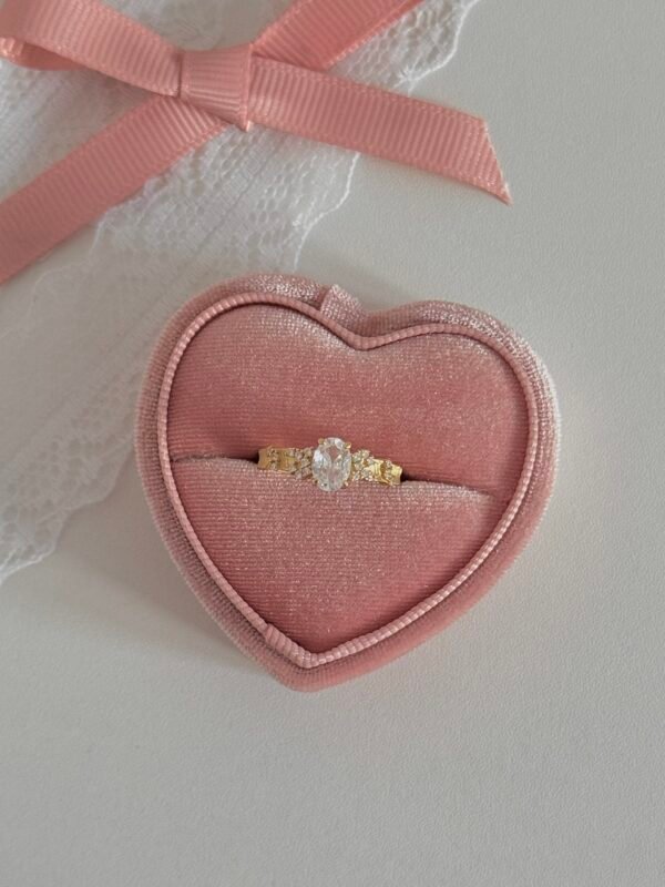 S925 sterling silver gold-plated starry sky hand-brushed diamond ring