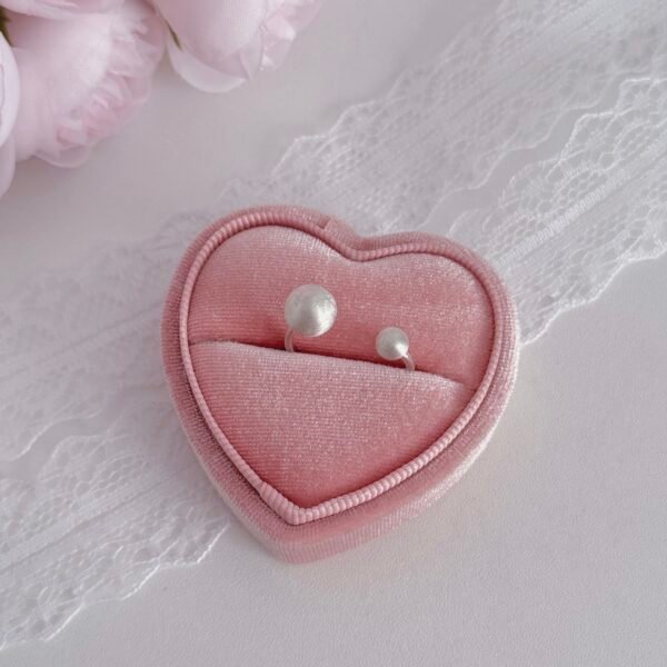 S925 sterling silver brushed small ball open ring