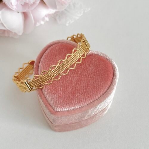 18k copper cast lace hollow bracelet