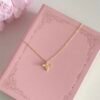S925 sterling silver with 14K gold plated bee necklace