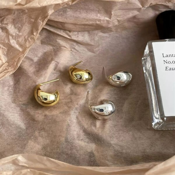 French eight-pointed star drop earrings