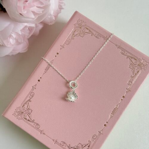 S925 silver holiday beach shell pearl necklace