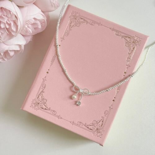 IMG_2212 Bow Pearl Necklace
