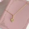 s925 sterling silver gold shovel necklace