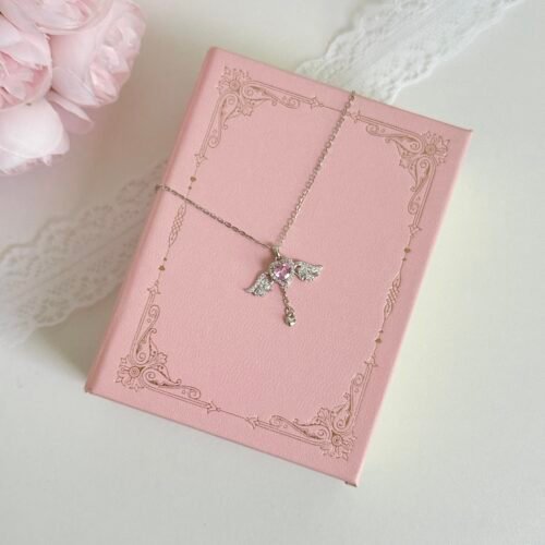 IMG_2593 Cupid's Heart Pink Diamond Necklace