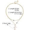 Cross Freshwater Pearl Double Layer Necklace