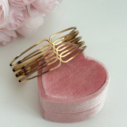 IMG_3365 Gold Arc Link Bracelet