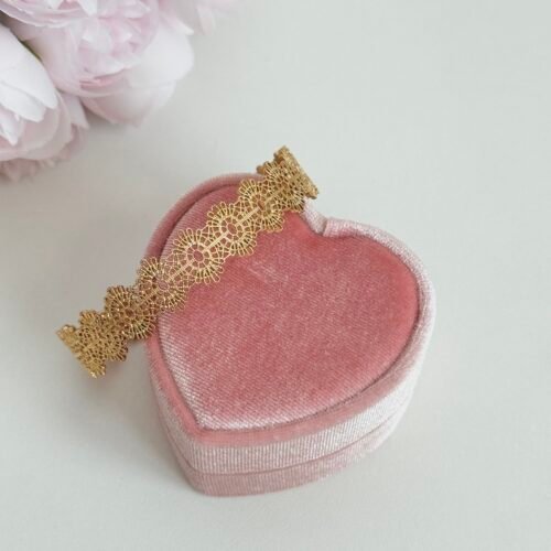 18k宫廷镂空蕾丝手链可调节手链