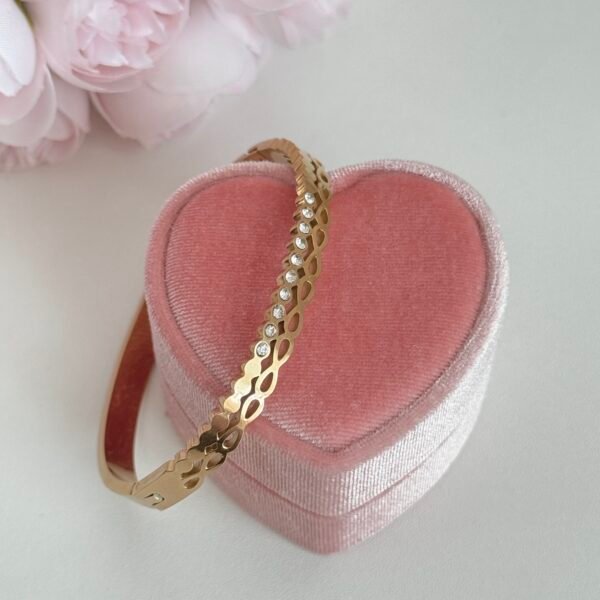 Star Diamond Gold Ring Bracelet