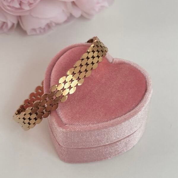 gold four-leaf clover stainless steel