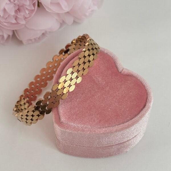 gold four-leaf clover stainless steel