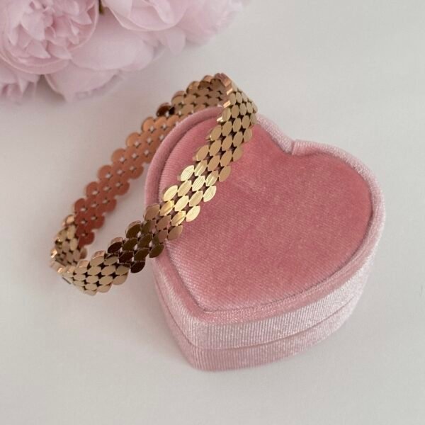 gold four-leaf clover stainless steel