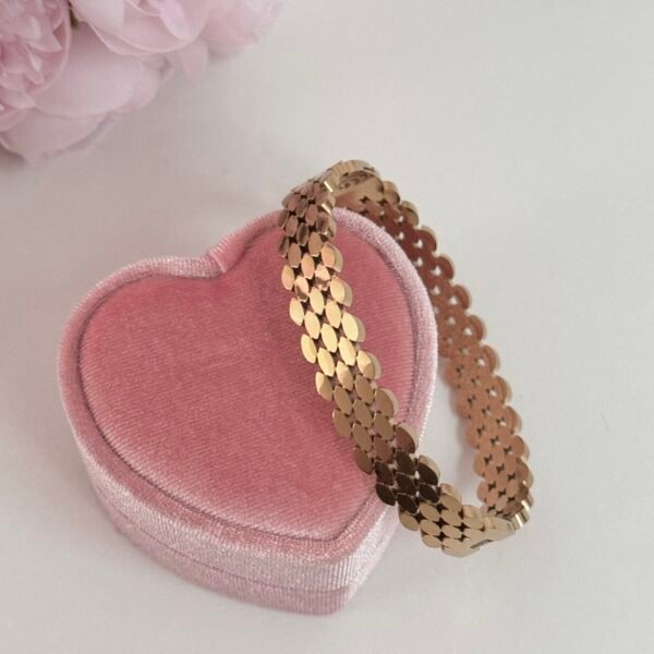 gold four-leaf clover stainless steel