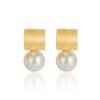 Saina French Vintage Pearl Earrings