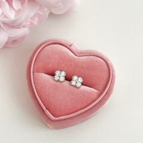 IMG_4386 Four-leaf clover sparkly earrings